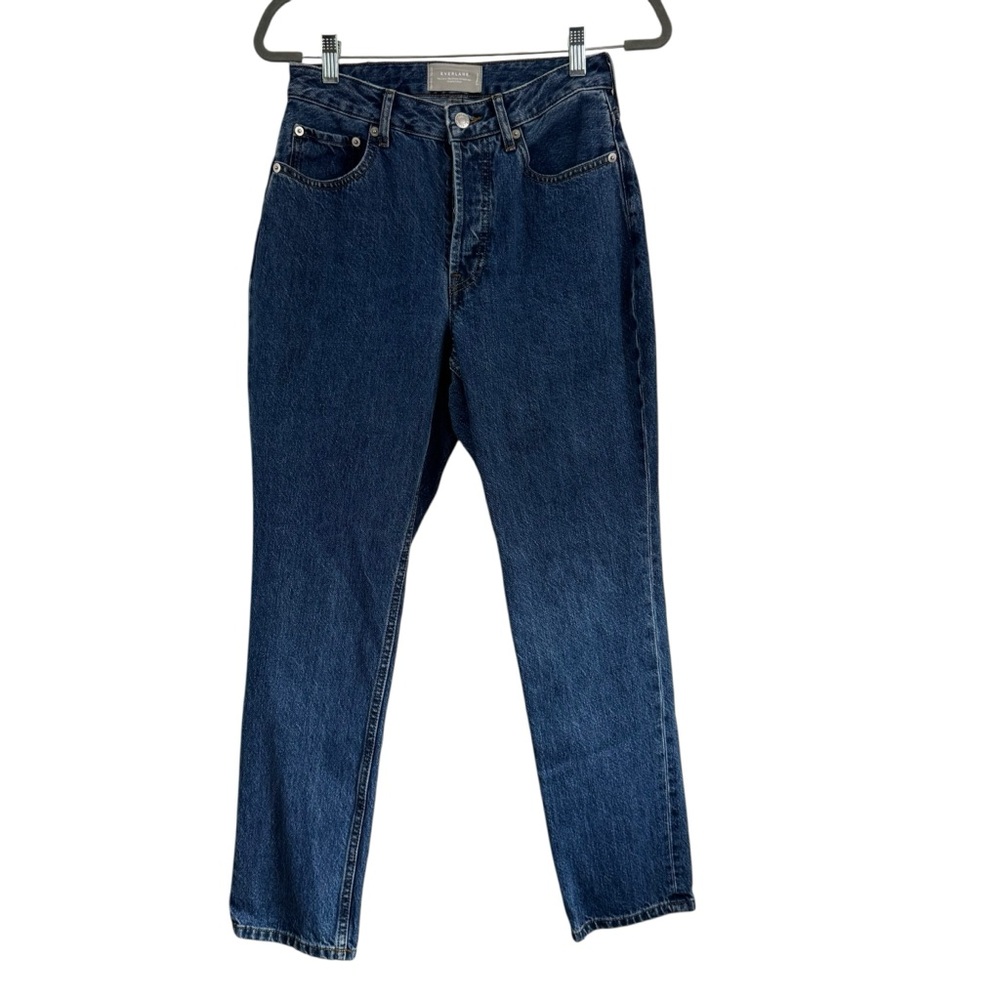 Everlane The Curvy 90's Cheeky Straight Leg Blue Jeans High Rise Size 27 X 28 - Picture 2 of 14